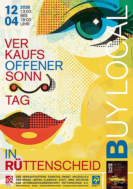 Verkaufsoffener Sonntag in Rüttenscheid am 12.4.26